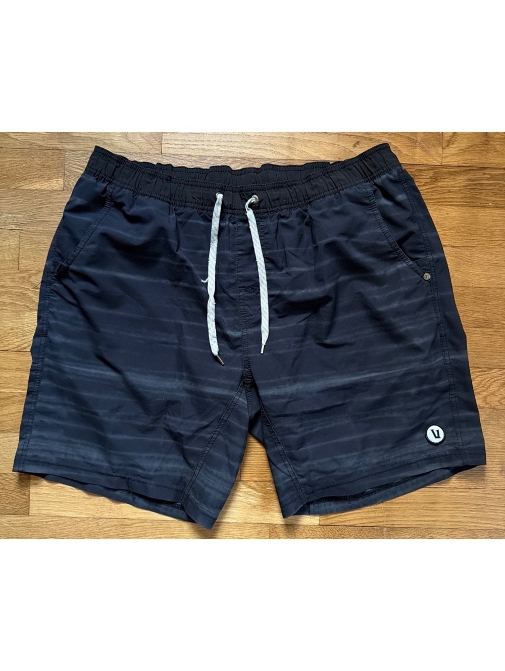 XL - Men - Vuori Black Athletic Shorts